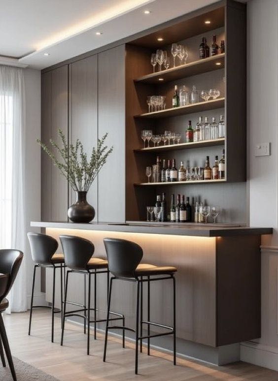 Raffinato Property Group Dining Project - Custom structural dining configuration, detailed texture layers, and natural wood furniture elements.